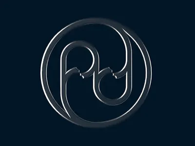 3D Metallic Emblem Design 3d 3d art 3d art work 3d design 3d emblem 3d logo 3d render 3d visual abstract brand branding color contrast dark tone design emblem logotype modern art silver logo symmetric