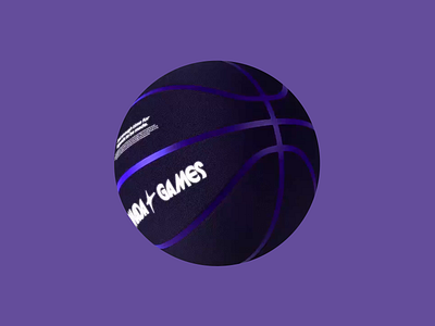 Dark Matter Basketball 3d 3d abstract 3d art 3d ball 3d design 3d rendering 3d visual ball ball design basket ball basketball black ball dark matter design omega games purple purple background