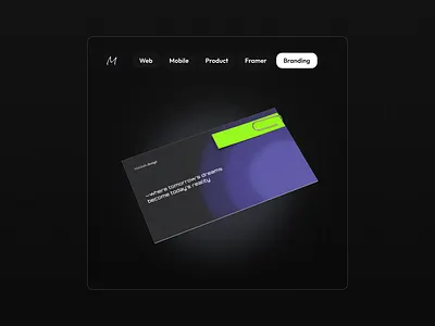 Business card business card design ui