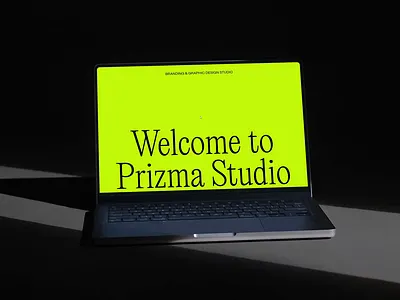 Prizma Studio - Brand Identity and Web Design agency black branding case interactions portfolio studio ui website