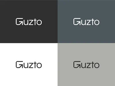 Guzto Logo Concept – Color & Background Variations arrow brand identity branding concept construction design geometric graphic design grey letter g limestone logo design luxury minimalist modern natural portugal stone visual identity wordmark