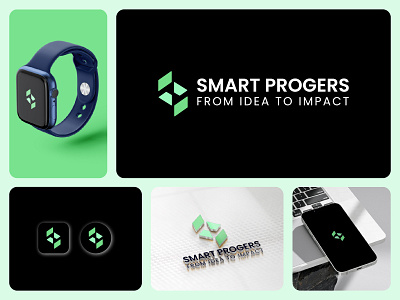 software development agency logo design branding concept