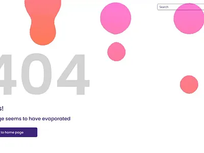 404 Error Page 404 error page 404 page animation design figma microanimation ui uiux user experience design user interface design