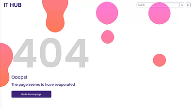 404 Error Page 404 error page 404 page animation design figma microanimation ui uiux user experience design user interface design