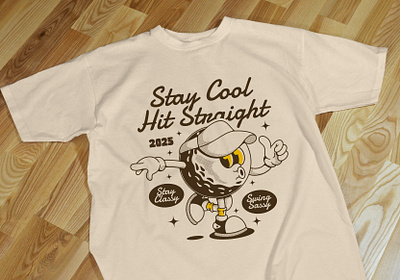 Stay Cool, Hit Straight! adipra adipra std adipra studio golf apparel design
