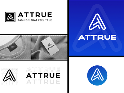 ATTRUE - Fashion that feels true branding clean logo e commerce graphic design logo ui