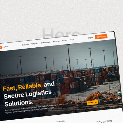 Hero section design hero hero section interface design landing page product design ui ux web design