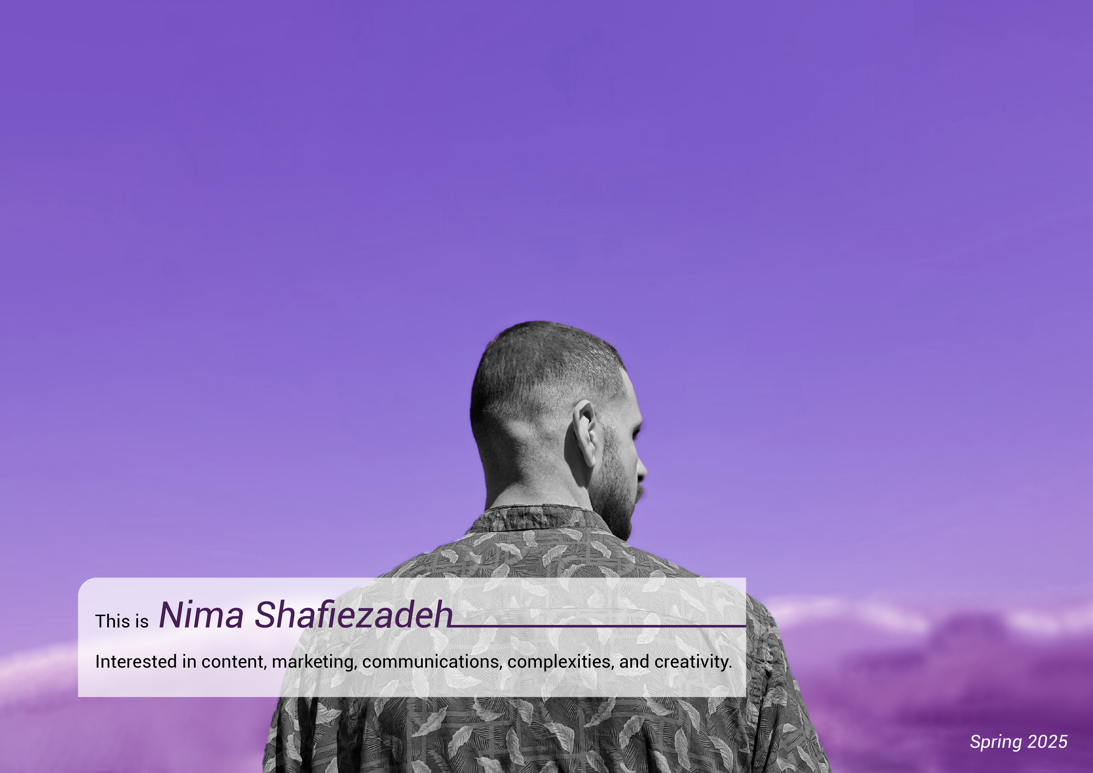 Nima Sh. - Personal Identity System identity system personal identity symbolic system visual identity visual language