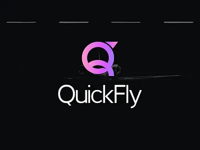 QuickFly air airfly airline airline branding airplane brand designer branding logo logo designer plane tourism travel travel company logo travel logo