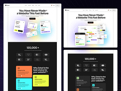 Zaisai - SaaS Website Design design inspiration landing page minimal design modern saas design no code website saas design saas template saas website saas website design tech startup design tech startup website tech website templates ui design uiux for saas ux design ux ui design web design webflow webflow saas template webflow template