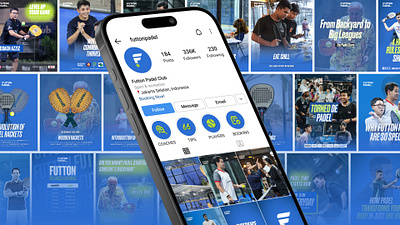 Social Media Brand Designer brand identity branding graphic design padel padel sport social media sport