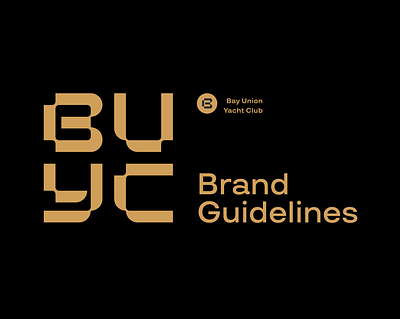 BUYC - Bay Union Yacht Club Branding branding graphic design logo logotype visual identity