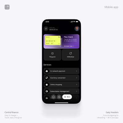 Mobile Online Banking App app interface application design banking clean design ios app iphone product startup ui ux