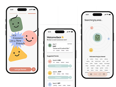Meety - A New Friends Chatting Apps app chat apps chat message chatting communiation connecting dating media message messanger mobile mobile app mobile app ui network profile social social media social network ui user interface