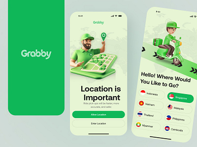 Onboarding Screen - Food Delivery App 3d illustration app design delivery app food app food app design food delivery mobile app mobile applications design mobile ui designer onboarding onboarding screen splashscreen ui uiux welcome screen