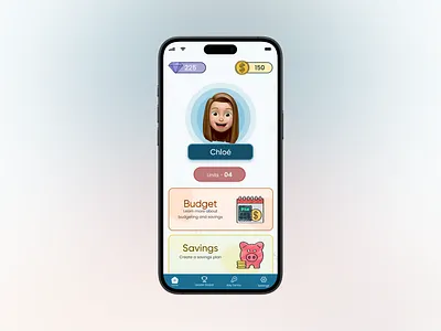 Home Screen - Financial Literacy App education edutech fintech home