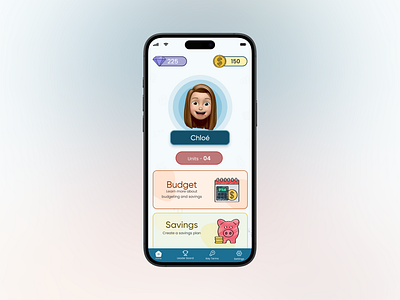Home Screen - Financial Literacy App education edutech fintech home