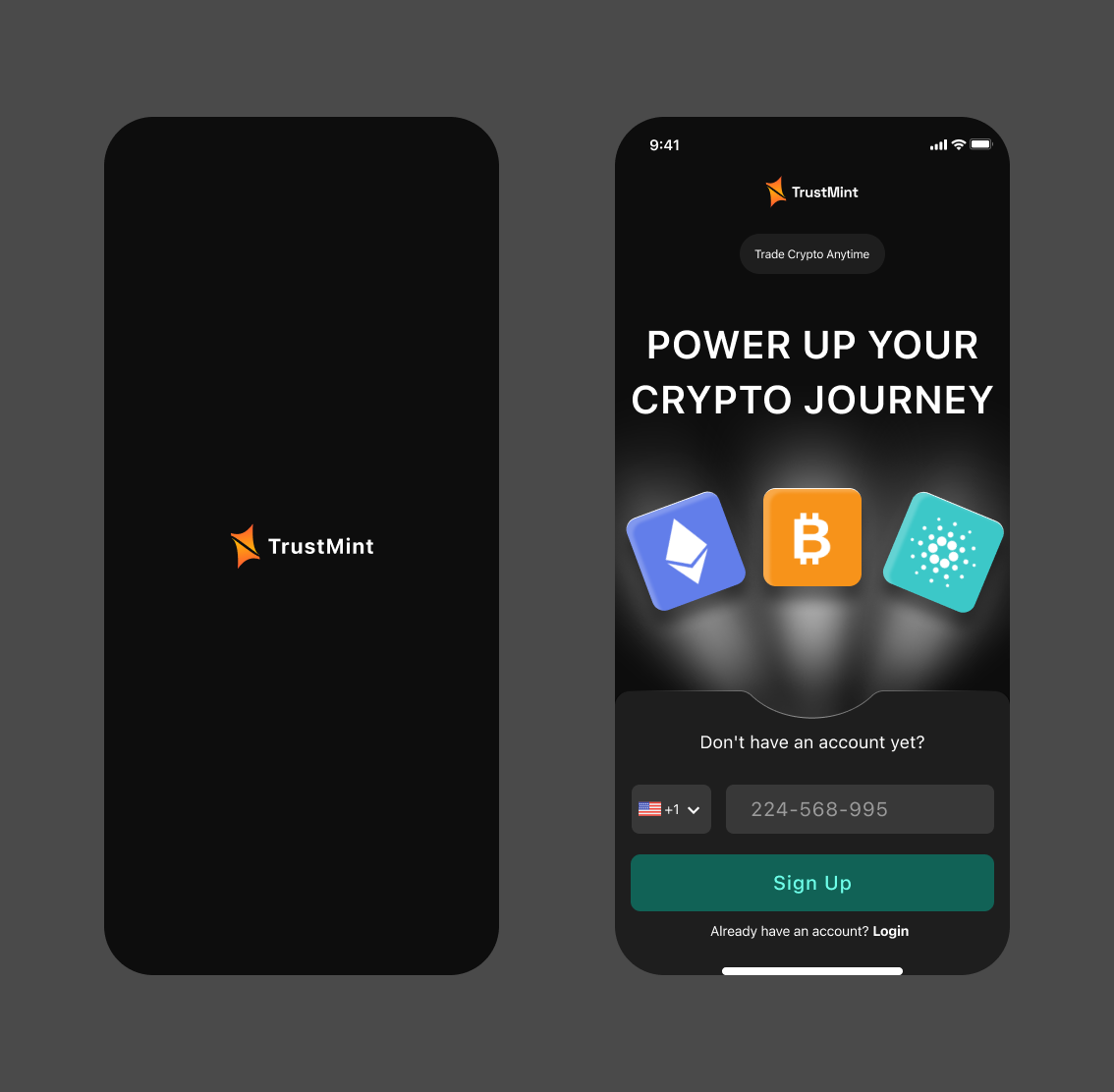 TrustMint – A Secure and Stylish Crypto Wallet Built for Trust bitcoin blockchain crypto crypto wallet cryptocurrency defi ui user experience user interface ux wallet web web3