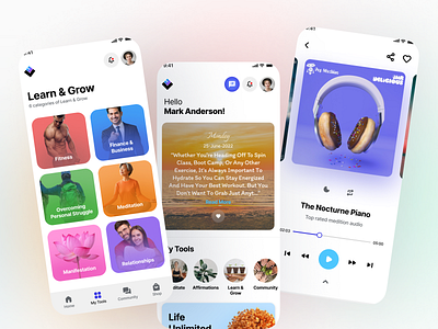 Life Unlimited branding clean ui flat design ui ux