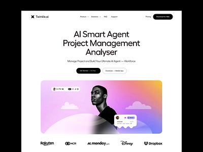 AI Landing Page Design ai ai landing page ai product ai voice ai web design ai website figma framer generative generative ai image to video landing page landing page design landing ui text to image web design web development webflow