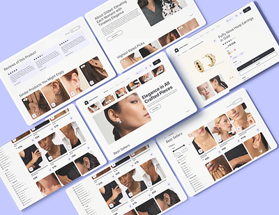 E-commerce Website - Jewelry ecommerce jewelry ui design uiux website