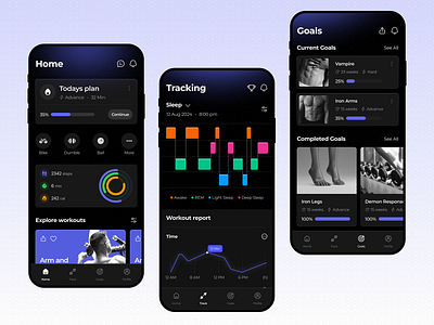 Fitness Plan Mobile App UI designinspiration exercise fitness fitness app fitness plan app ui fitness ui health health fitness health tracker app healthcare app mobile app design mobile app ui premium app design ui workout workout app ui workout plans app ui yoga