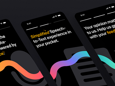 On boarding For Recording a Voice ai app ui graphic design ios mobile ui on boarding power privacy processing mode record recording summarize text transcribe transcription translate ui ui design voice