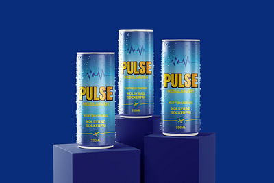 PULSE Beverage Can Label Design | Energy Drink beer beverage beverage label bottle can design can label can label design energy drink graphic design label label design packaging packaging label product label