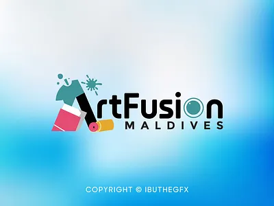 ArtFusion Maldives Official Logo Design artfuison maldives best logo branding graphic design illustration lettermark logo lettermart logo logo design maldives logo maldivian logo design printing business logo typography