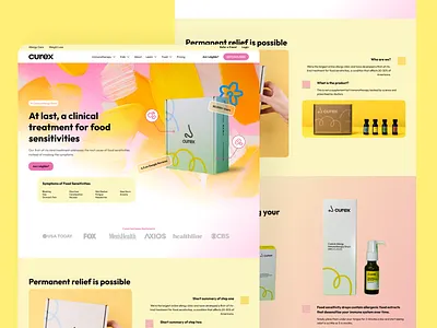 Curex – Website Redesign | Figma Concept clean design concept creativerafat design figma graphic design health care landing page maxrafat product ui ux webflow website websiteredesign