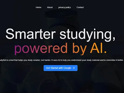 AI powered support for studying!! ai chatbot code study ui