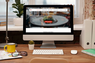Web Design | Restaurant | Tinpu brand branding design diseño web estilo graphic design logo marca restaurant web web design