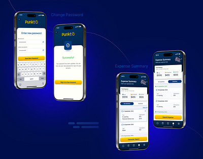 App Screens — Time & Expense Tracker app appscreens expenseapp figma graphic design mobile design mobiledesign timetracking ui uxui