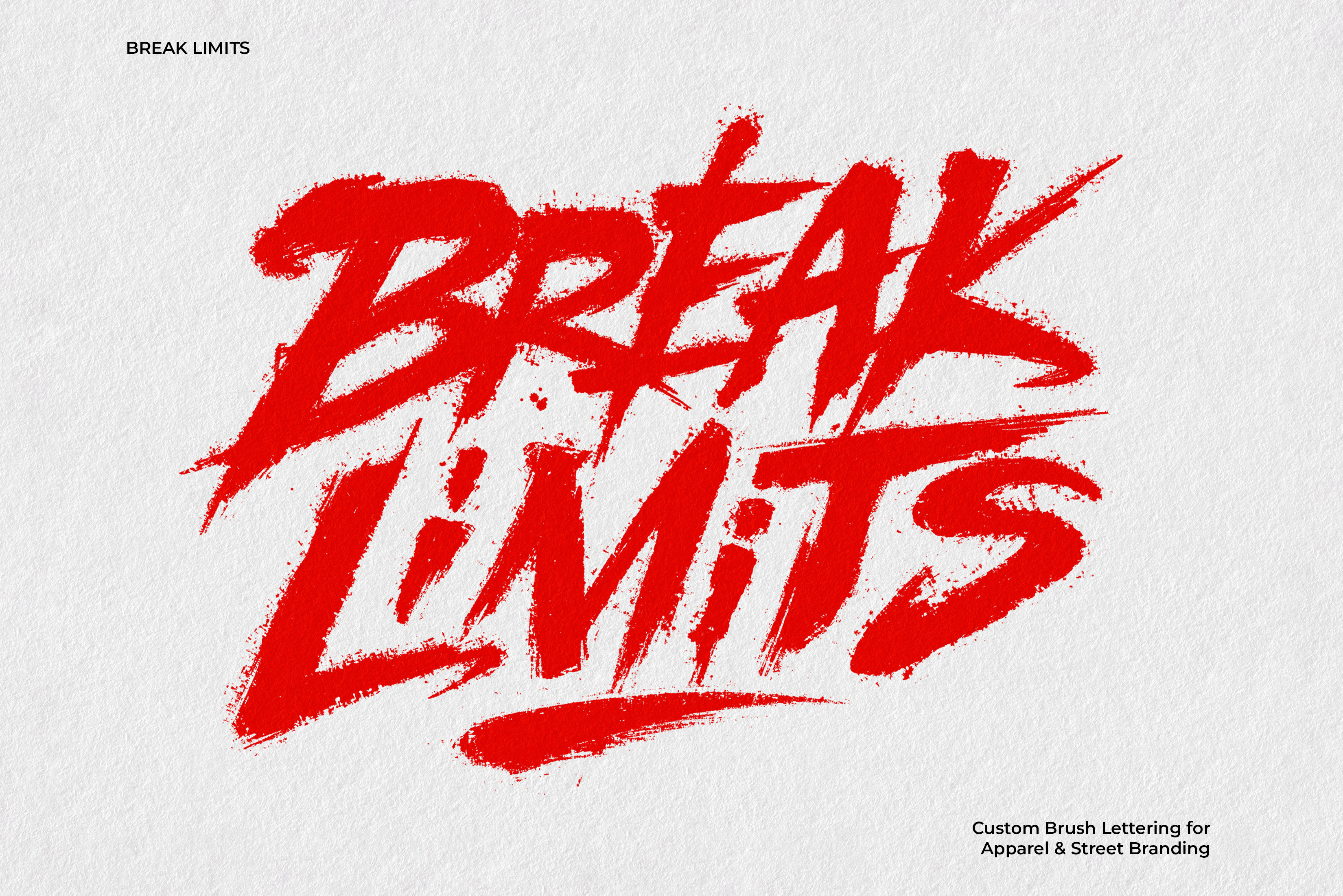 BREAK LIMITS — Custom Brush Lettering branding design font illustration lettering logo tshirt tshirt design typography ui