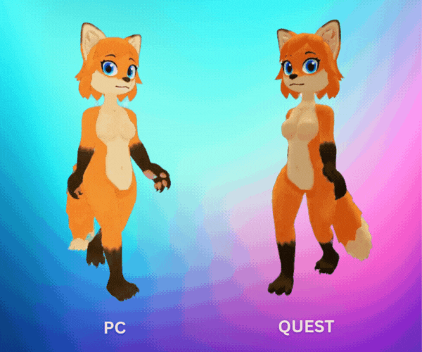 Shadow Fox Vrchat Lunaria Fox VRChat Avatar by No Skill on Dribbble