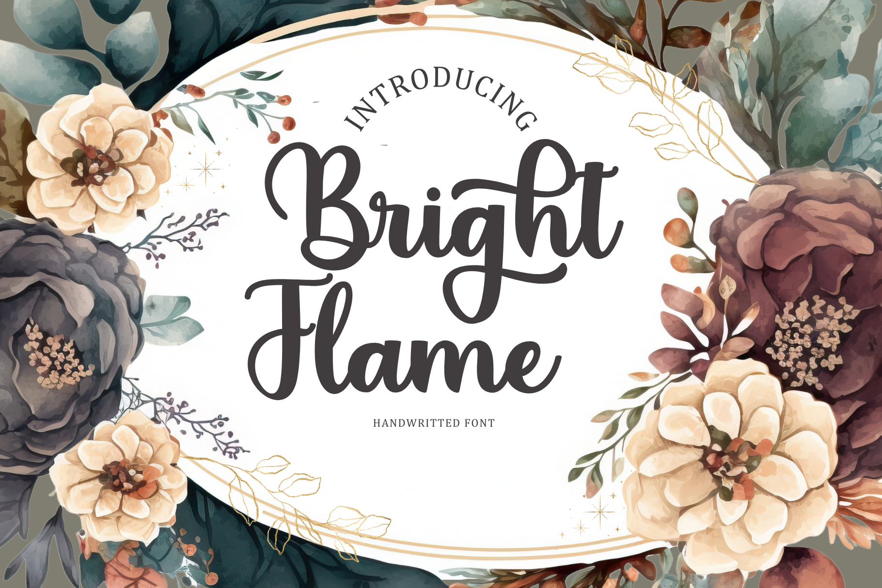 Bright Flame Font branding bright design flame font graphic design handwritten illustration script