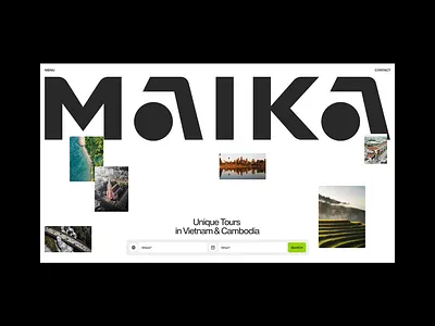 Maika Tour Booking Website branding clean website design concept design illustration logo ui userinterface ux website