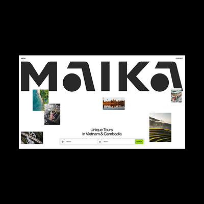 Maika Tour Booking Website branding clean website design concept design illustration logo ui userinterface ux website