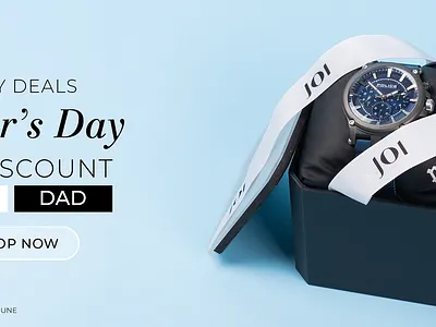 Father's Day Website Banner graphic design ui