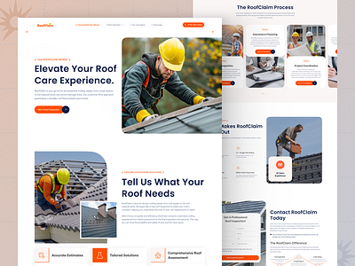 RoofClaim Website Redesign | Roofing Service || Wix Website home services how is works landing page mobile app modern website property management responsivedesign roofclaim roofing roofing app roofing landing page roofing website roofing website design roofinspection rooftop website uidesign uiuxdesign website wix service website wordpress website