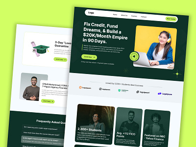 E-Learning UI Kit – Online Course Web Design creative digital digital partform e learning elearningwebsite online courses online education user interface design website design
