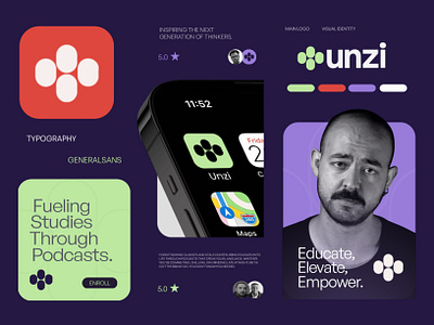 Unzi Logo & Branding abstract logo branding app icon book logo branding brand guidelines brand identity business logo and branding company logo branding corporate logo branding crypto logo branding education logo branding fintech logo branding illustration institute logo branding podcast logo branding technology logo branding visual identity web3 logo branding