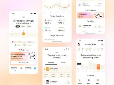 Health Care App app apps design design diagnosis doctor health app health overview healthcare medical care medical stats minimal mobile app mobile application mobile ui monitoring nutrition orix sajon ui ux