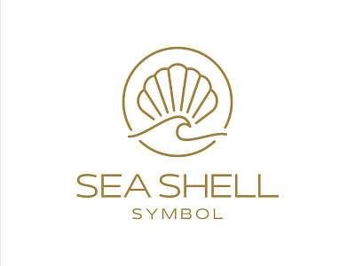 Sea Shell beach elegant icon logo logo design mark restaurant sea seafood seashell shell simple symbol wave