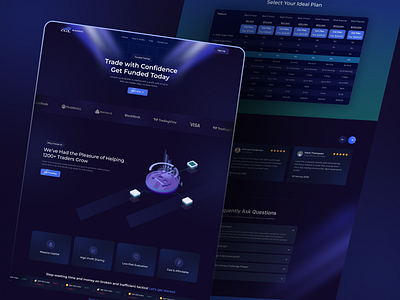 Trading Web Design bitcoin blockchain casino clean crypto cryptocurrency forex investment landing page modern design nft product design startup trading trading landing page trading website ui web design website design