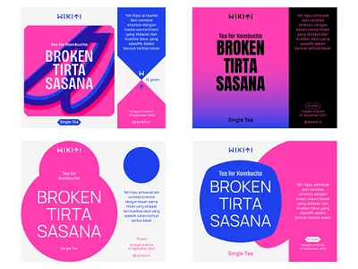 Pink and Blue beverage blue branding design digital geometry icon illustration indonesia layout logo minimal packaging pink simple tea vector