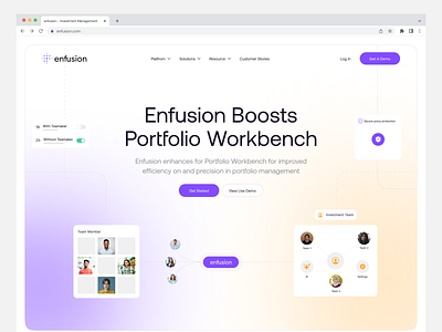 Investment Management Website Design business website clean ui finance website financial services hero area landing page portfolio management product design saas uiux wealth management web design