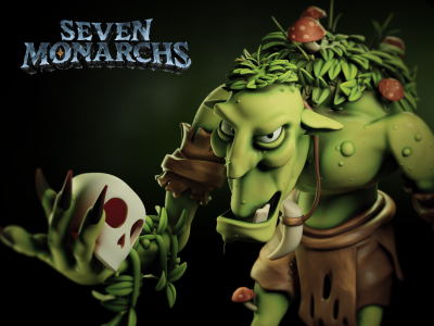 Morblo The Slumbering Rot - Sin of Sloth 3d art 3d artist 3d character 3d illustration 3d modeling blender character design dd dungeons dragons game character seven deadly sins toy design
