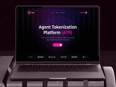 Crypto Agent Tokenization Platform ai ai agents artificial intelligence chatgpt iq landing page landingpage tecnology token tokenization ui ux web design webdesign website design