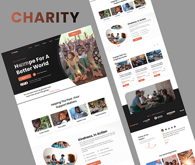Charity Landing Page charity charity web community website donation donation website empowerment events fundraise help helping hands ngo non profit website organization website support volunteer webflow template